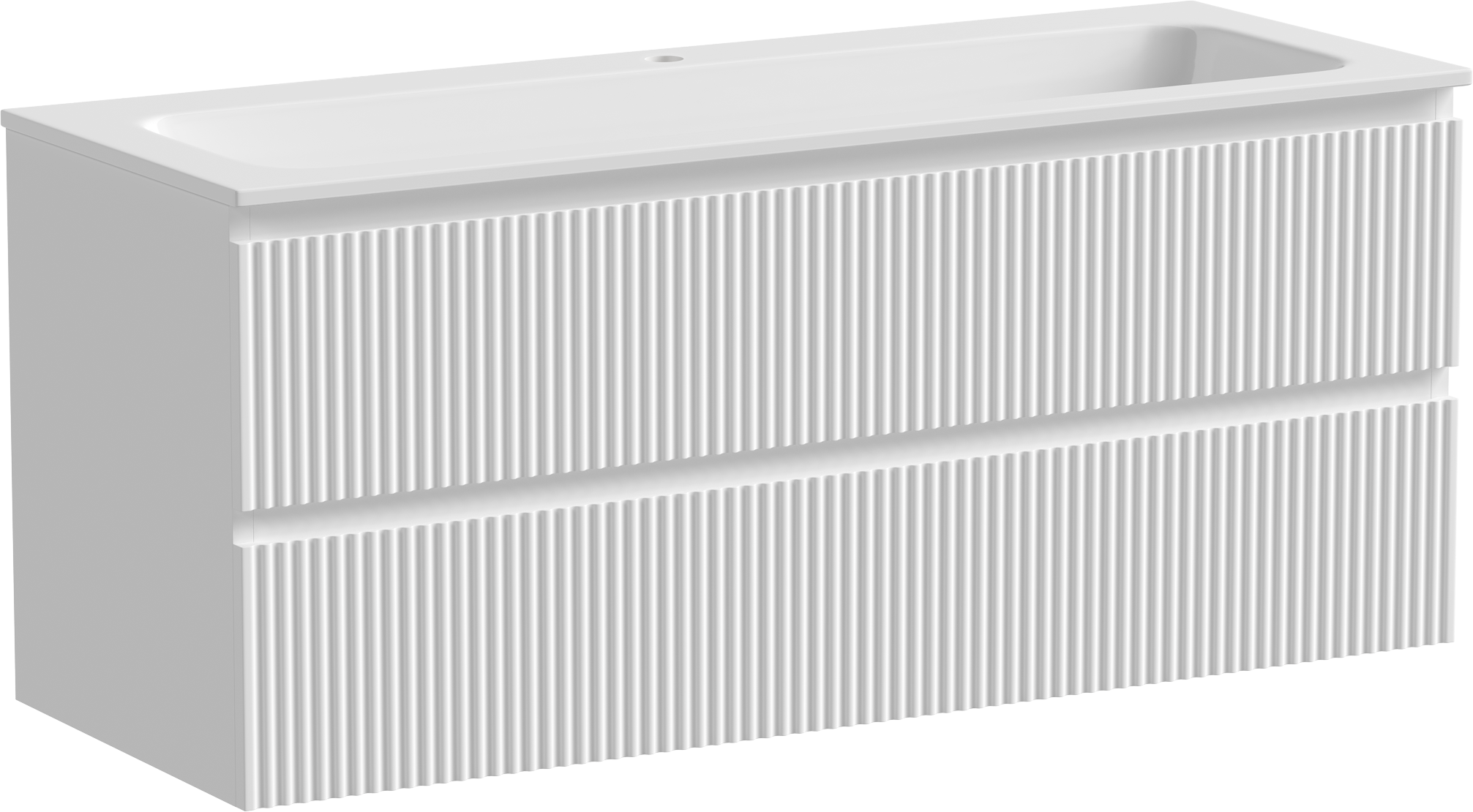 Тумба с раковиной Sancos Snob R 120 см, bianco, раковина CN7017