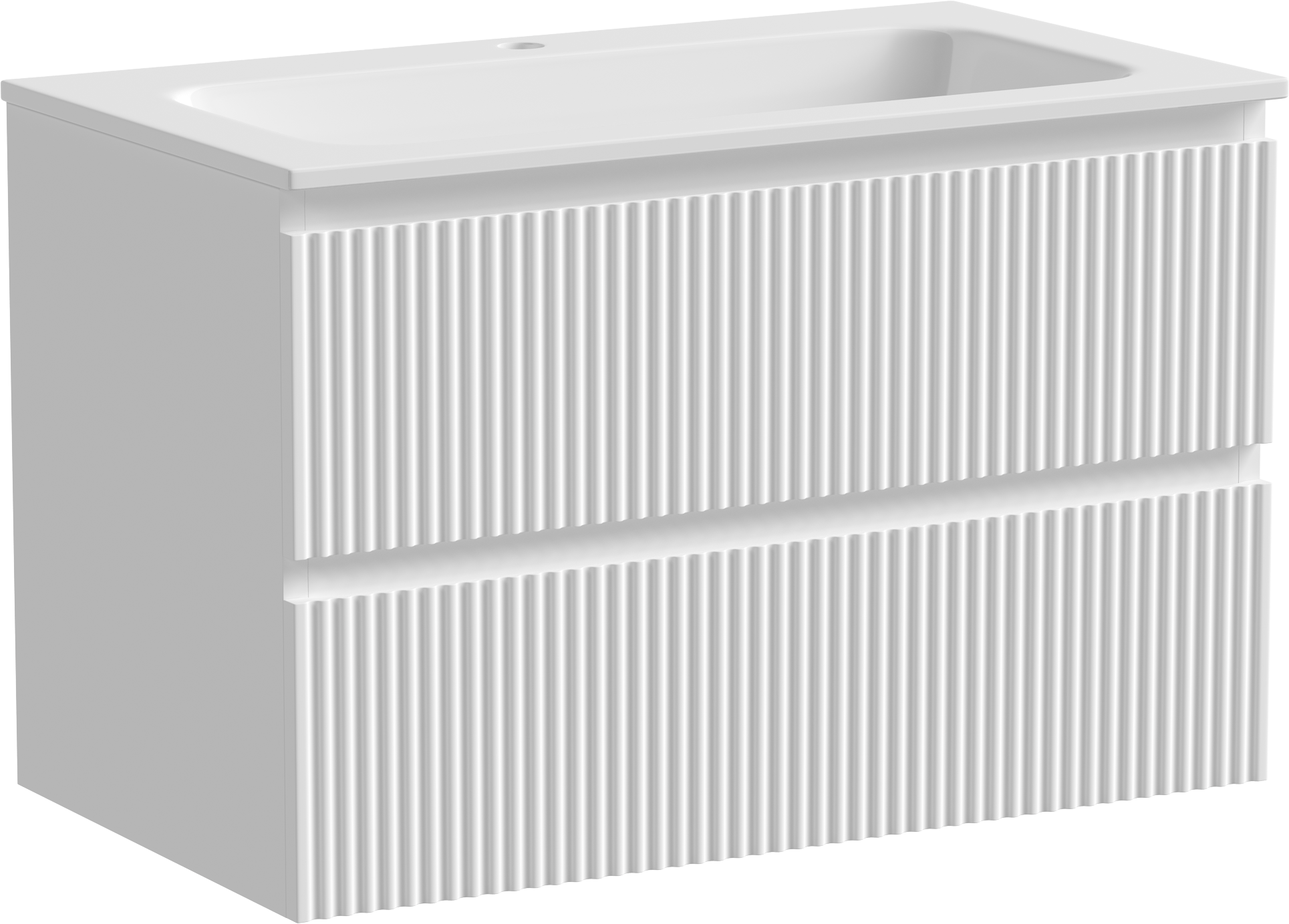 Тумба с раковиной Sancos Snob R 80 см, bianco