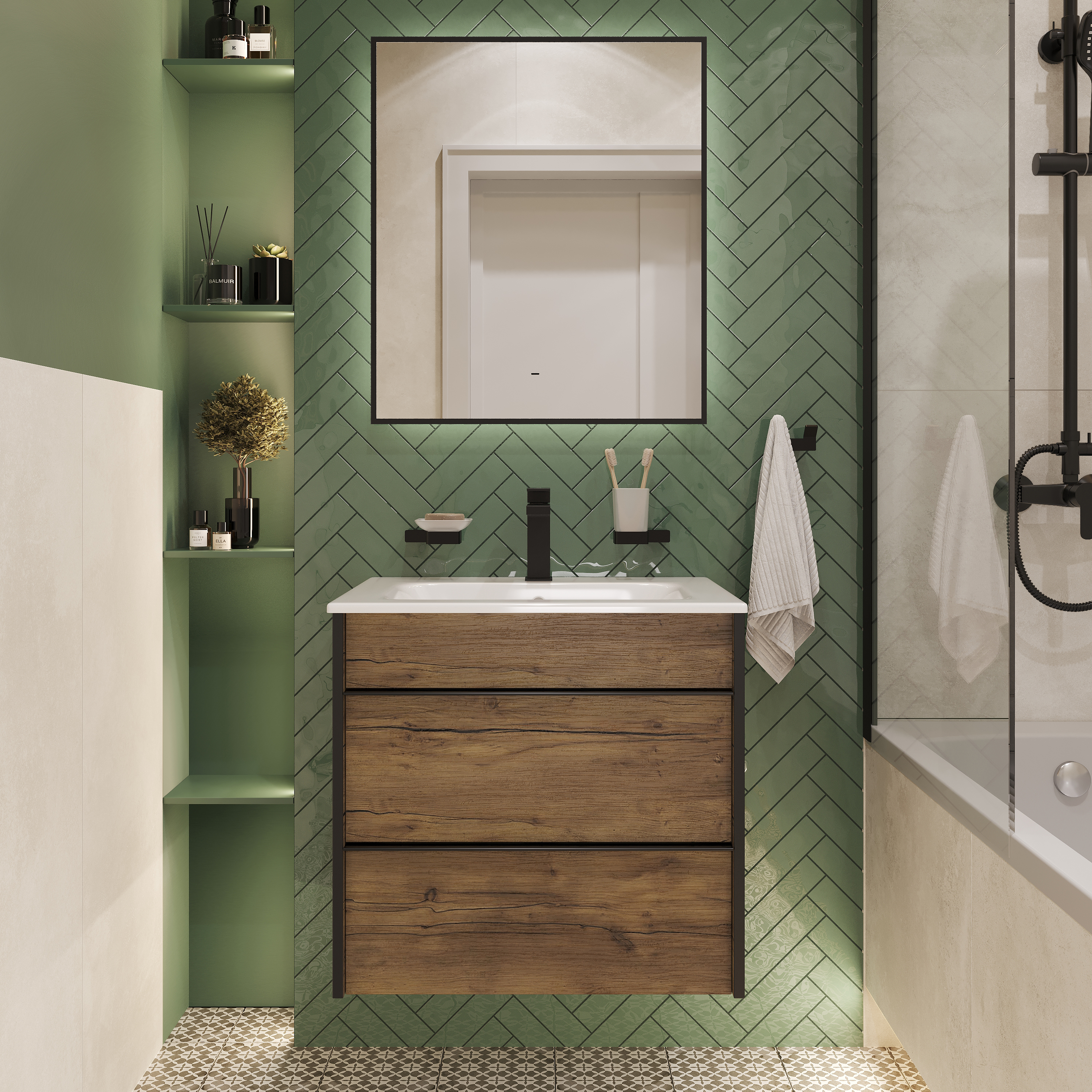 Мебель для ванной комнаты STWORKI Гриндстед 60 дуб таксония