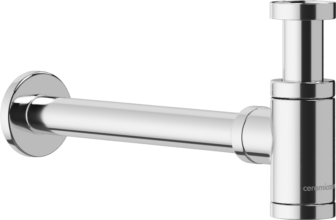 Сифон для раковины Ceramicanova 70001CH 32 мм, бутылочный, хром, нержавеющая сталь