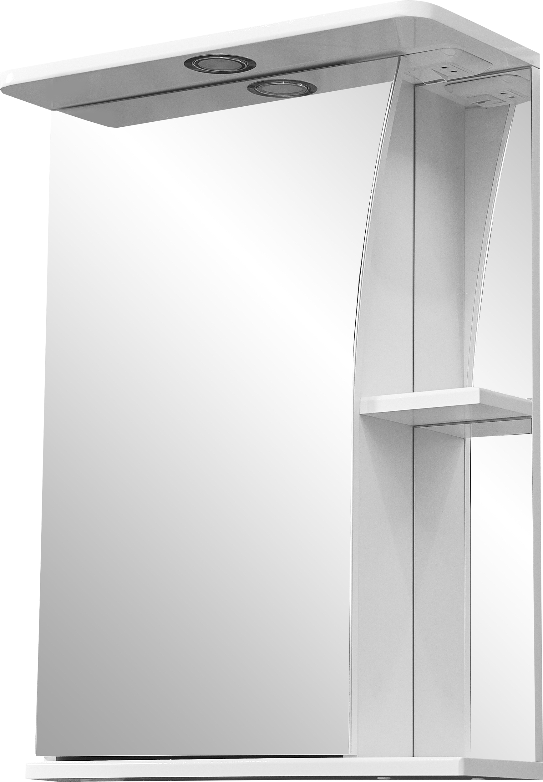 Зеркало-шкаф Stella Polar Волна Винчи L 50 с подсветкой