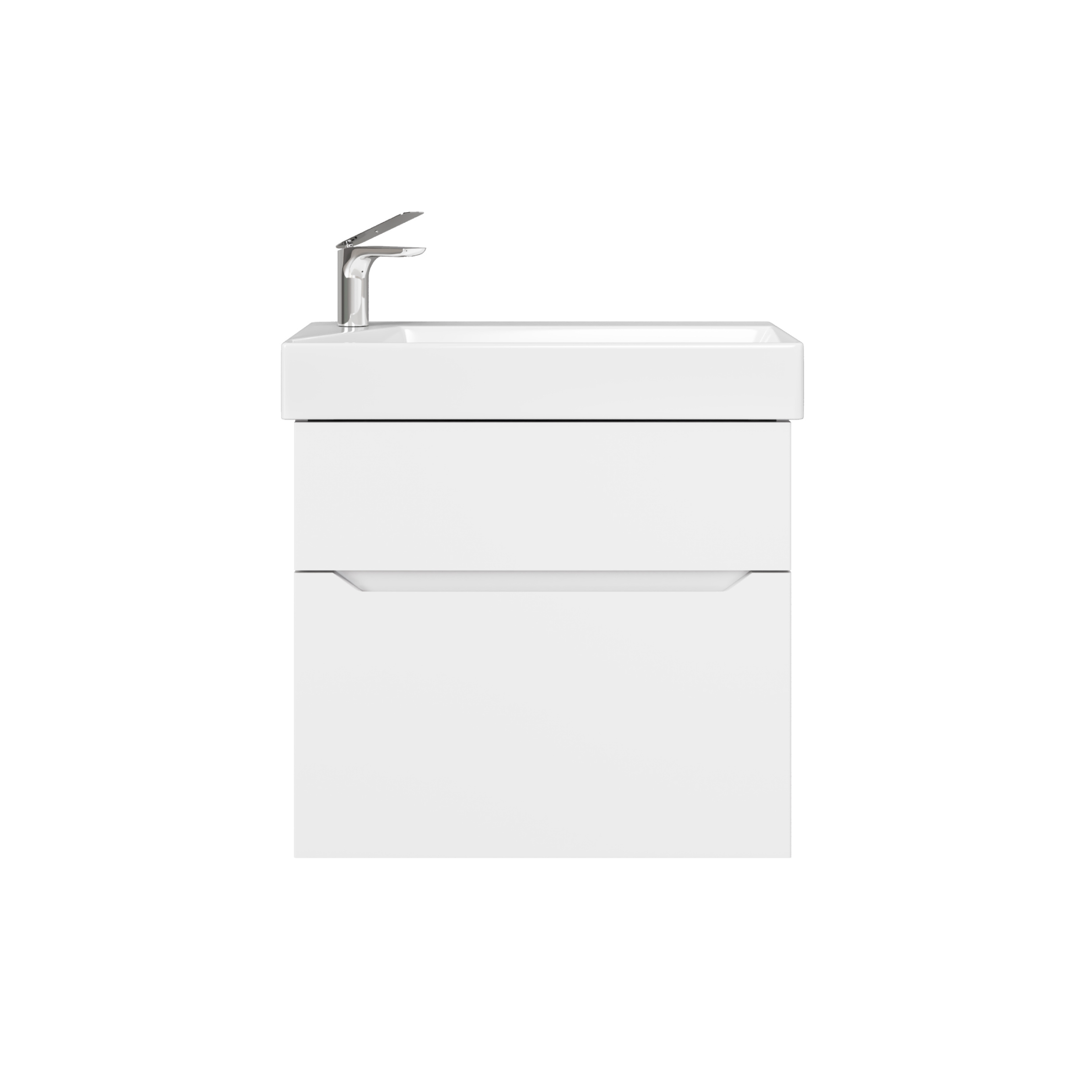 Тумба под раковину без столешницы Raval Brik 65, подвесная, белая