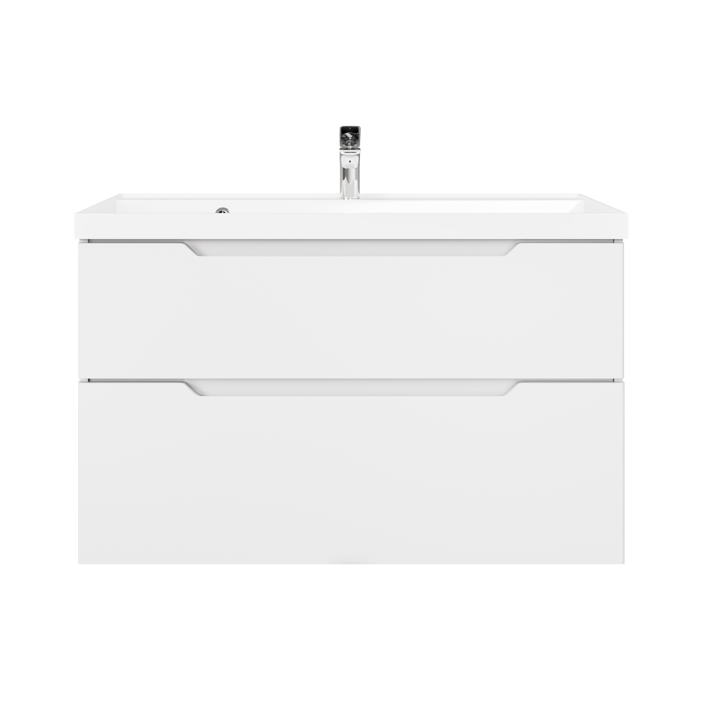 Тумба под раковину без столешницы Raval Wector 100, подвесная, белая
