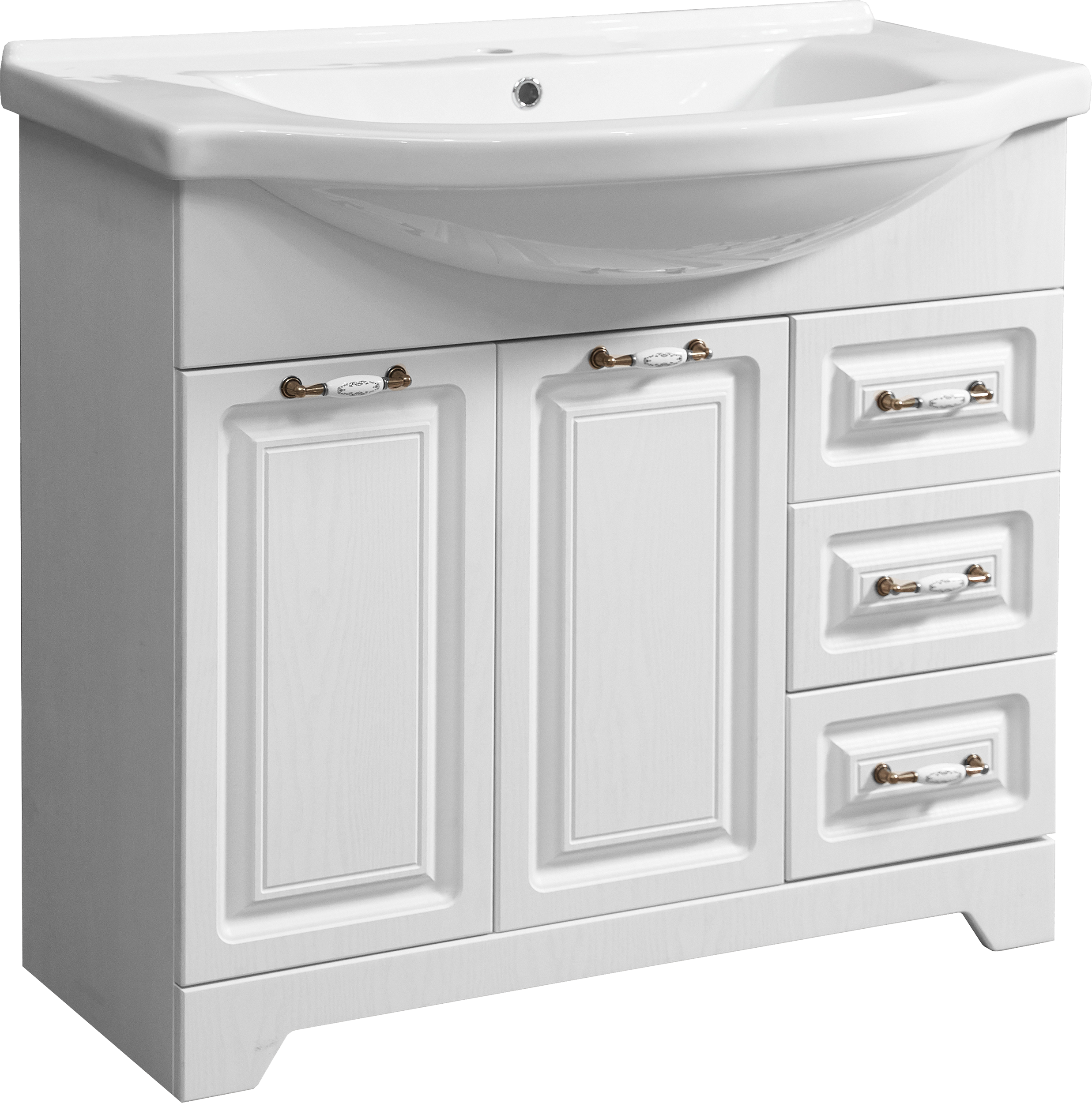 Тумба под раковину без столешницы Stella Polar Кармела 90 ольха белая