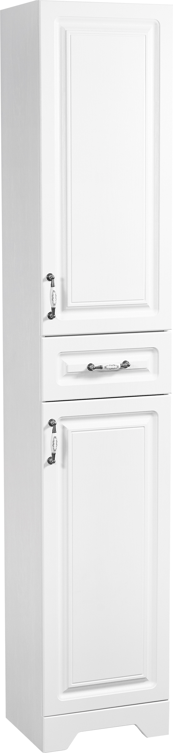 Шкаф-пенал для ванной Stella Polar Кармела 36 ольха белая