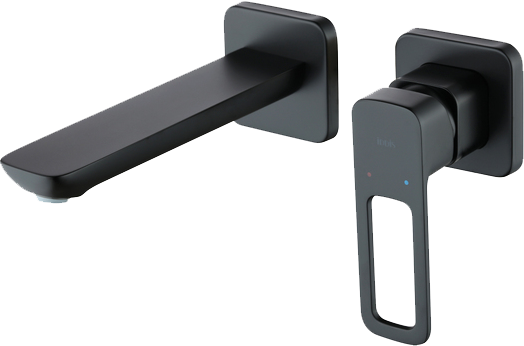 Смеситель для раковины IDDIS Slide SLIBL00i65 С ВНУТРЕННЕЙ ЧАСТЬЮ, черный матовый