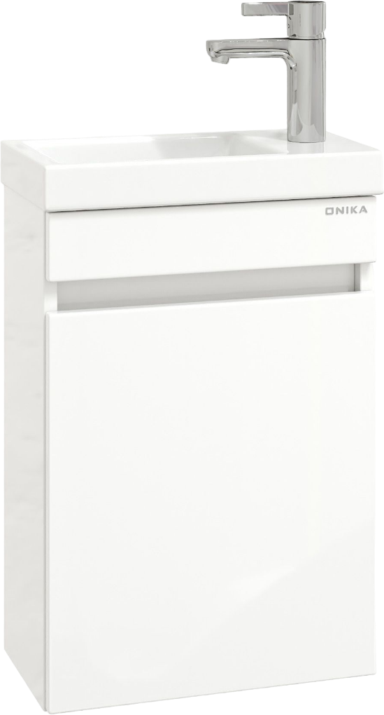 Тумба под раковину без столешницы Onika Милтон 40 подвесная, белая