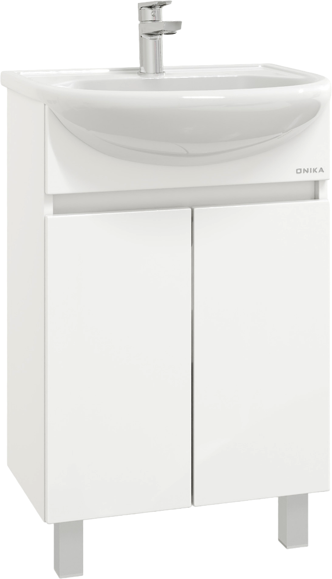 Тумба под раковину без столешницы Onika Милтон 50 напольная, белая