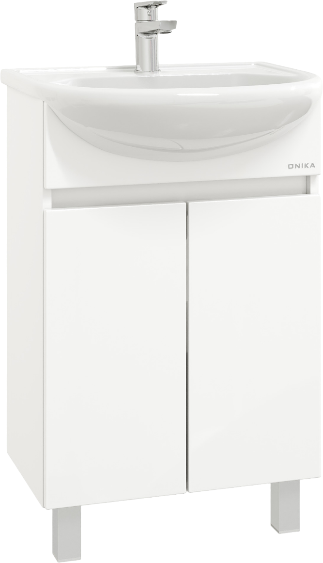 Тумба под раковину без столешницы Onika Милтон 55 напольная, белая