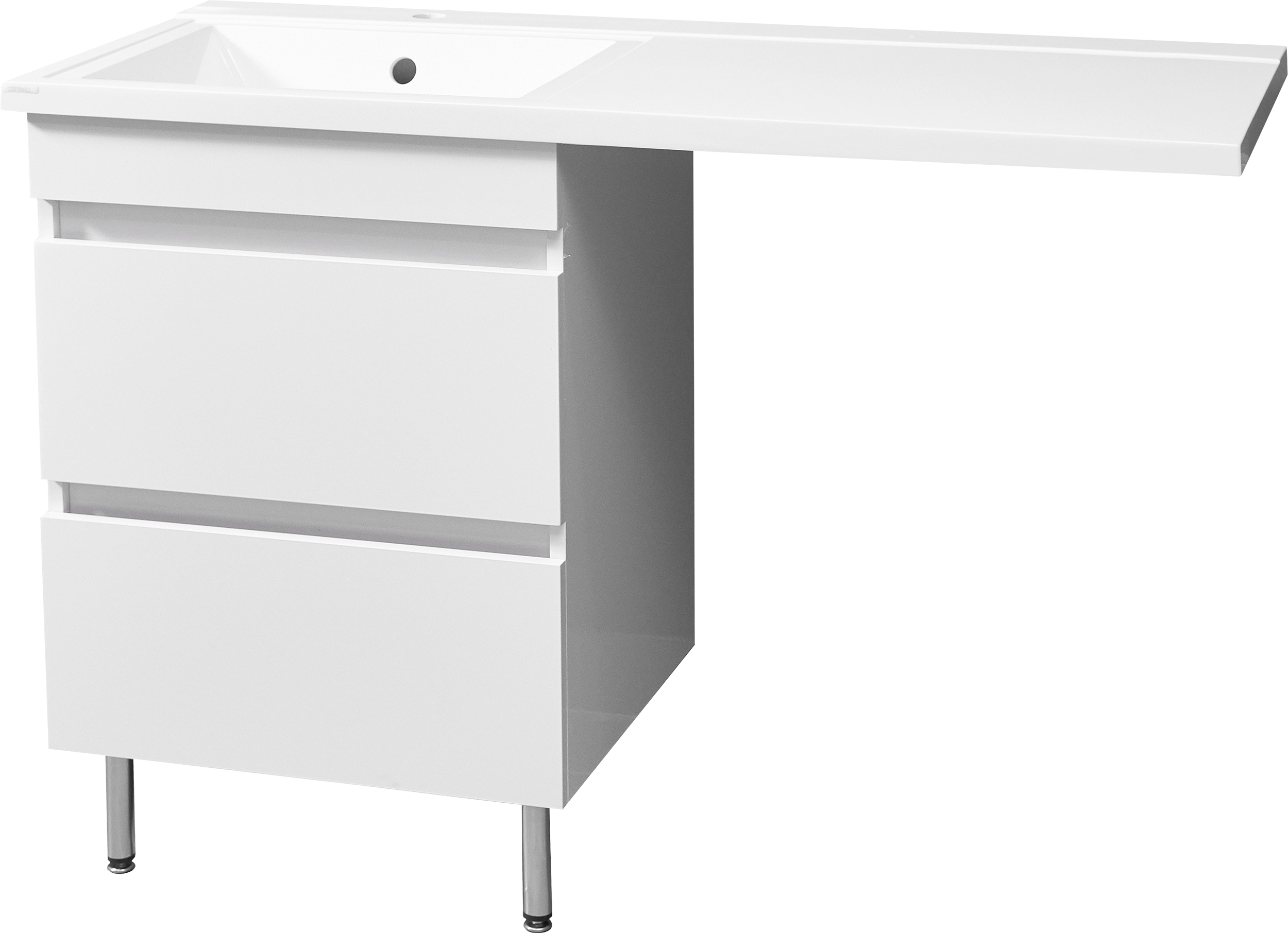 Тумба с раковиной Stella Polar Мадлен 120 под стиральную машину L