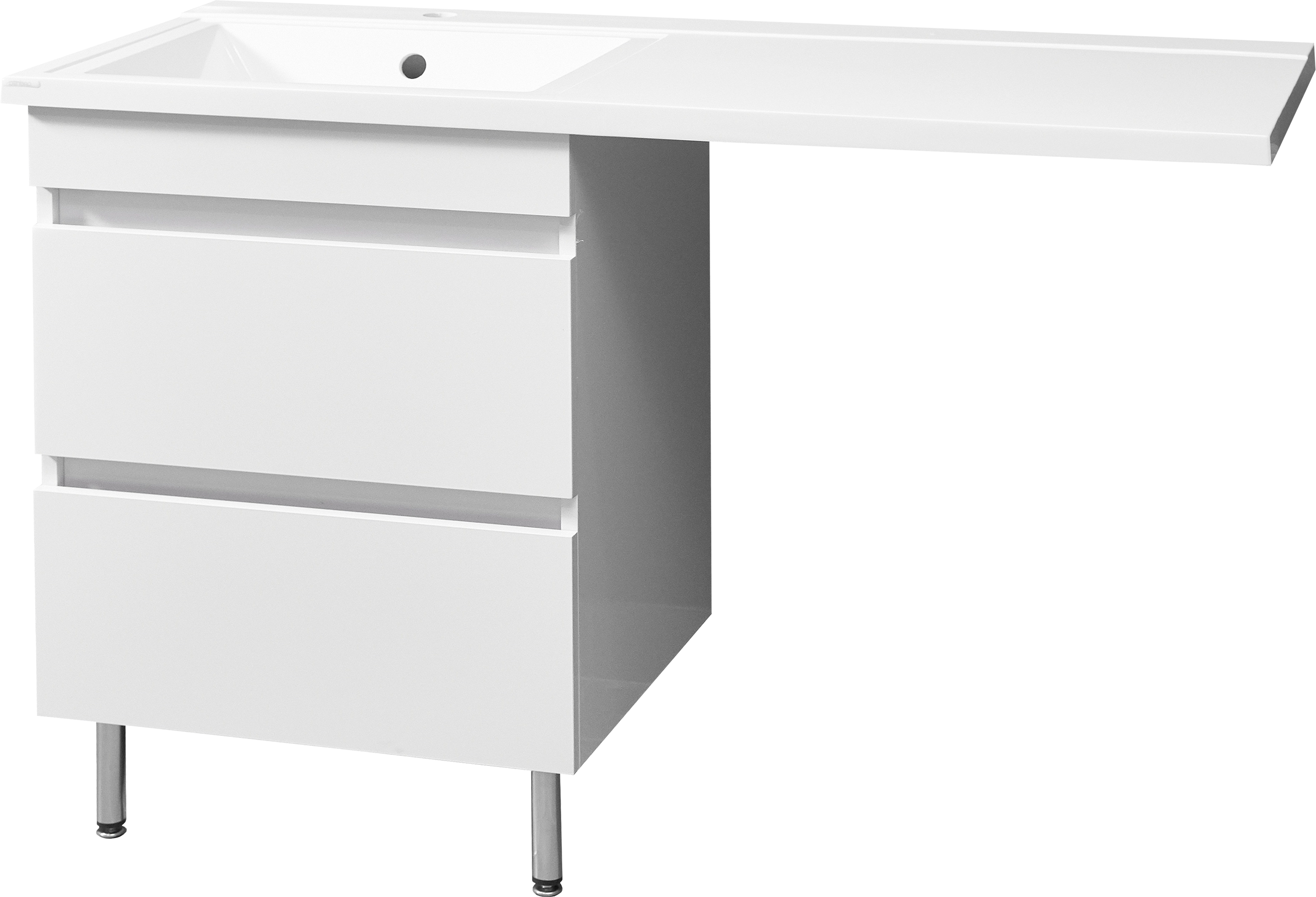 Тумба с раковиной Stella Polar Мадлен 130 под стиральную машину L