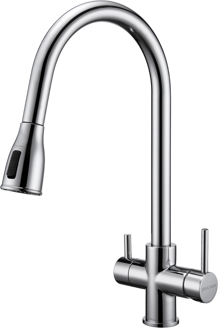 Смеситель для кухни Paulmark Lange 214212-CR хром