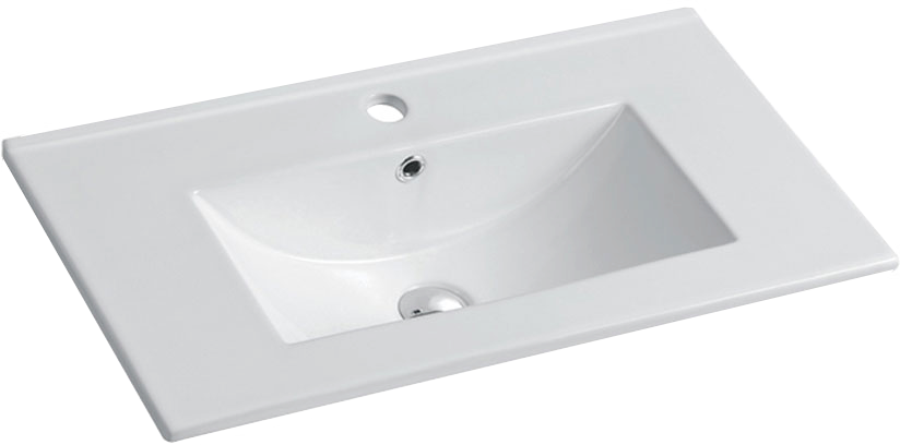 Мебельная раковина Vincea CN7013wx 101 накладная, белая, прямоугольная, фарфор