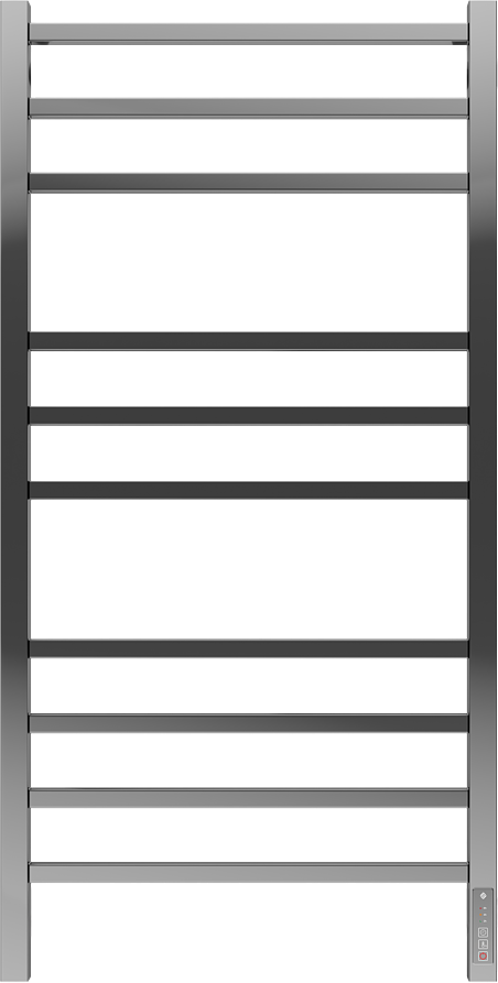 Полотенцесушитель электрический Terminus Ватикан П10 500х1050 105x55 см, подключение справа, слева, глянцевый хром, лесенка