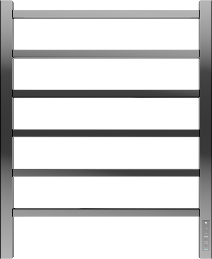 Полотенцесушитель электрический Terminus Ватикан П6 500х650 65x55 см, подключение справа, слева, глянцевый хром, лесенка