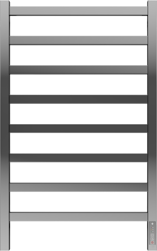 Полотенцесушитель электрический Terminus Ното П8 500х850 85x55 см, подключение справа, слева, глянцевый хром, лесенка