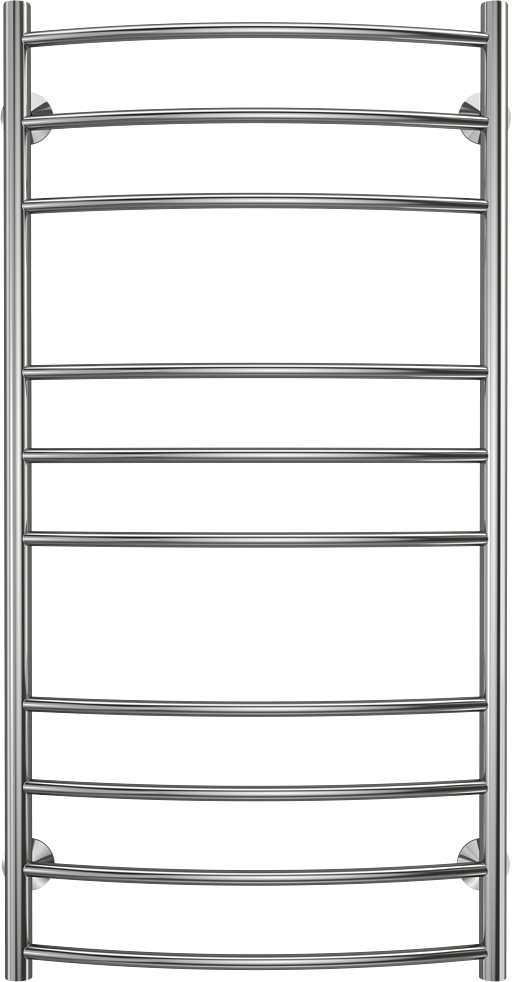 Полотенцесушитель водяной Terminus Классик П10 500х1000 100x55 см, глянцевый хром, лесенка