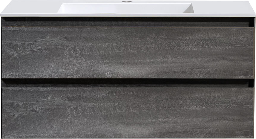 Тумба под раковину без столешницы Vincea Luka 100, подвесная, 2 ящика, камень