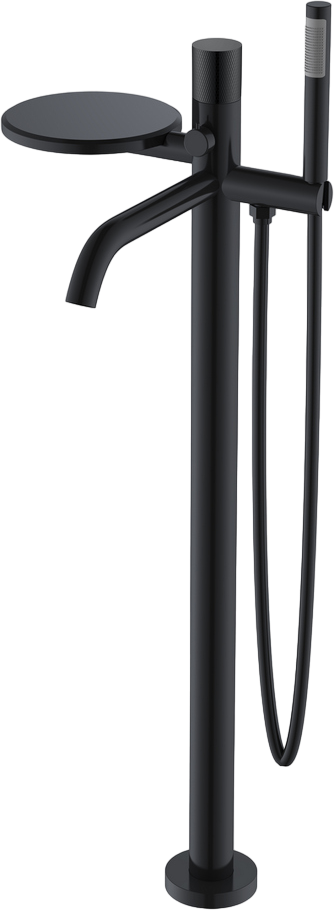 Напольный смеситель для ванны с душем Boheme Stick 129-BB.2 black touch black