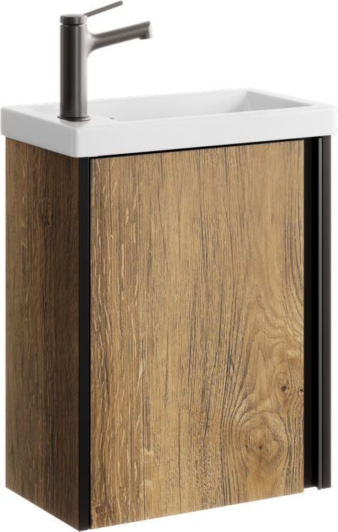 Тумба с раковиной Aqwella Urban 45 подвесная, дуб балтийский