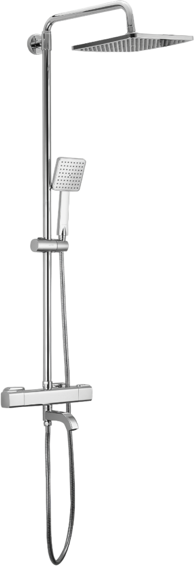 Душевая стойка Gappo G91 G2491 с термостатом, хром