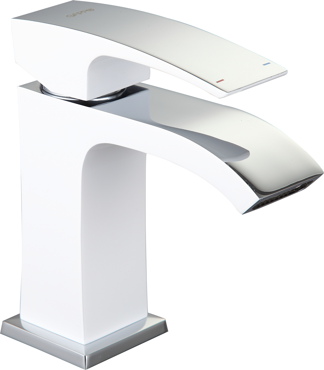 Смеситель для раковины Gappo G07-8 G1007-8 белый, хром