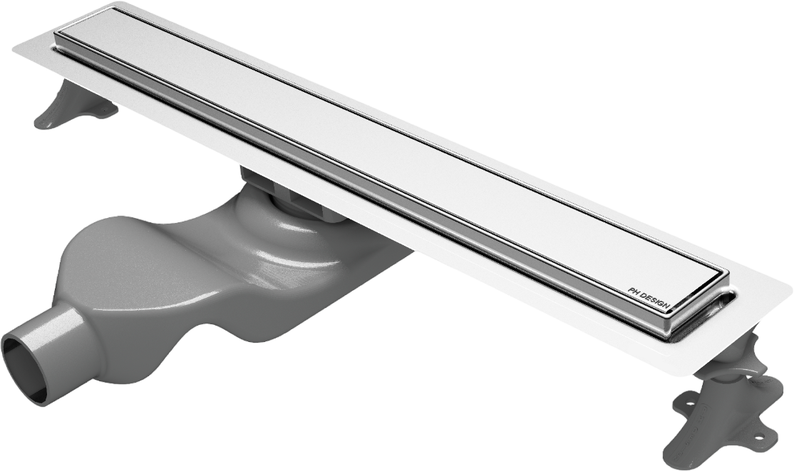 Душевой трап (лоток) Boheme Premium Linear 982-60-CR 60 см, решетка хром, с сифоном