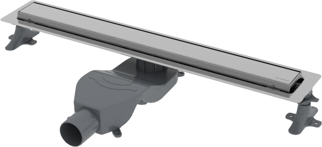 Душевой трап (лоток) Boheme Premium Linear 982-80-CR 80 см, решетка хром, с сифоном