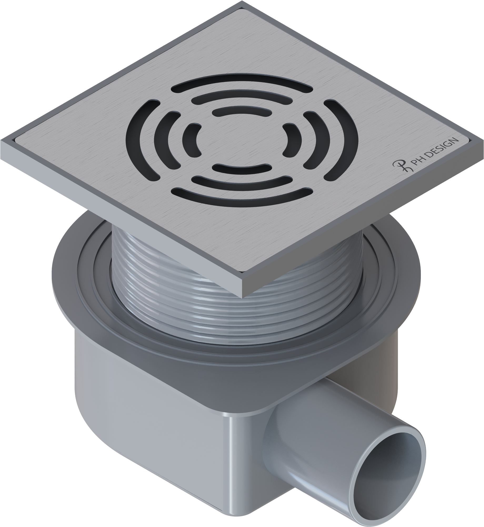 Душевой трап Boheme Smart Design 984-10-CR 10x10, в пол, хром