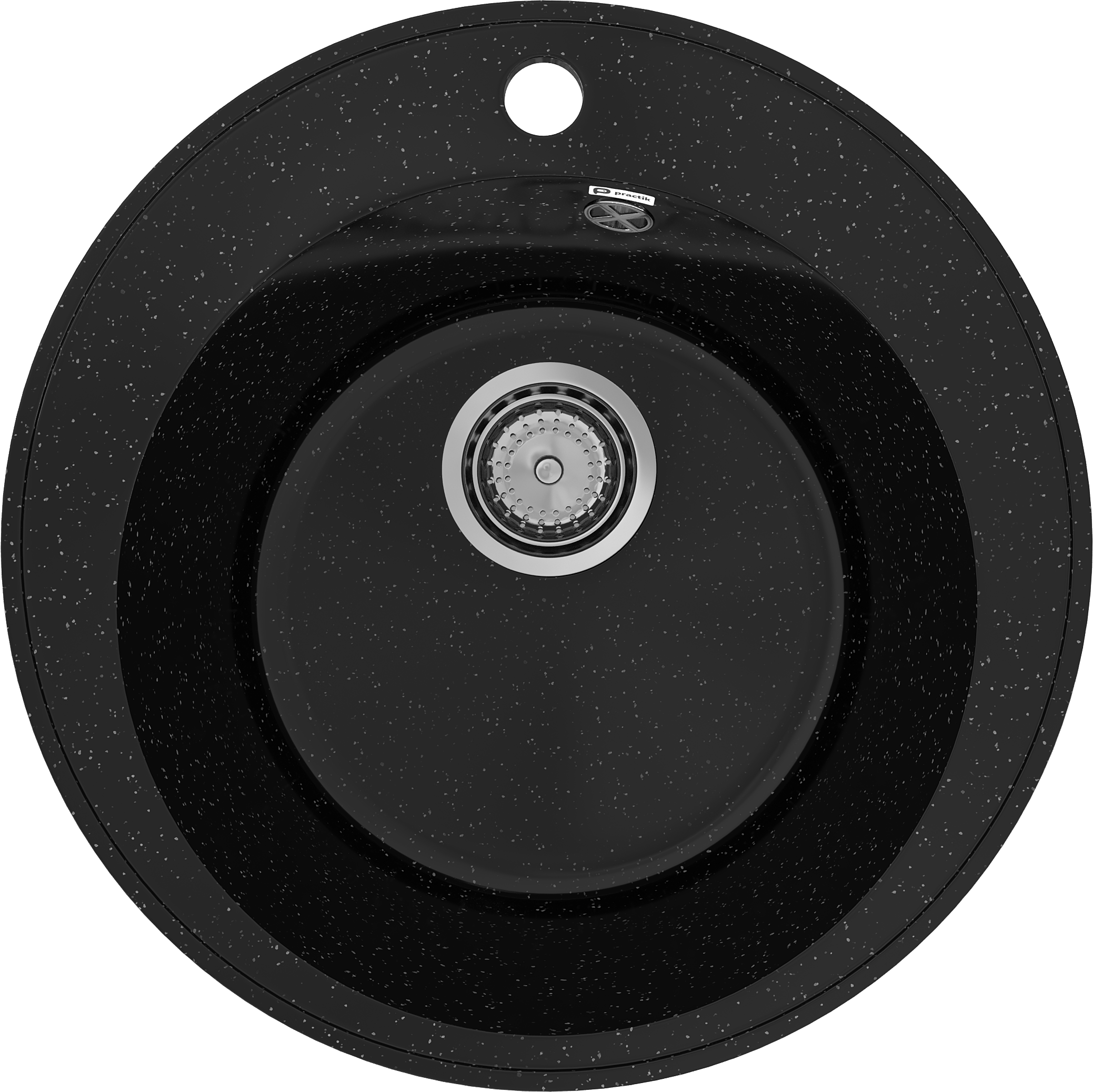 Мойка кухонная Practik PR-M 475-004 черный оникс