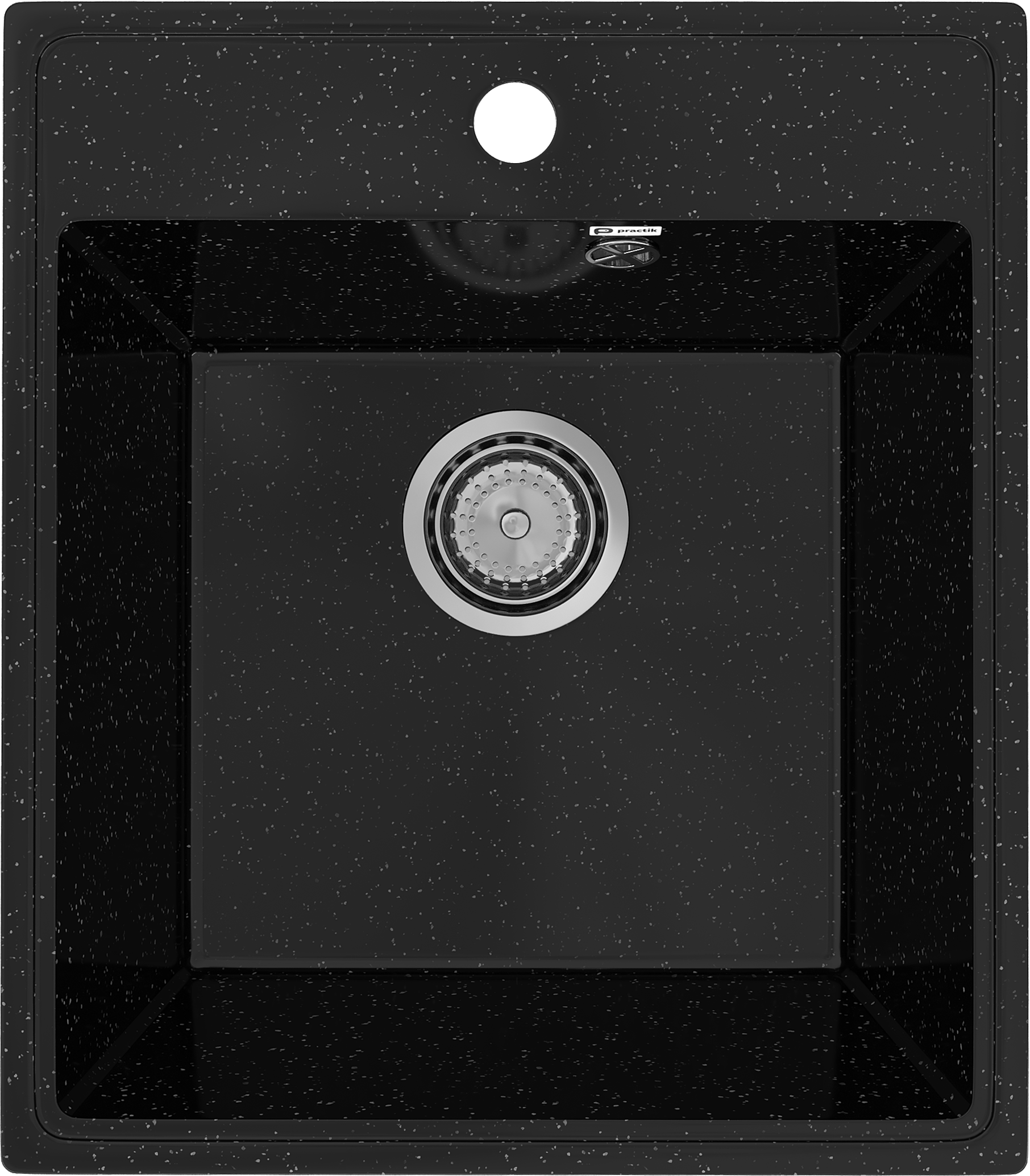 Мойка кухонная Practik PR-M 425-004 черный оникс