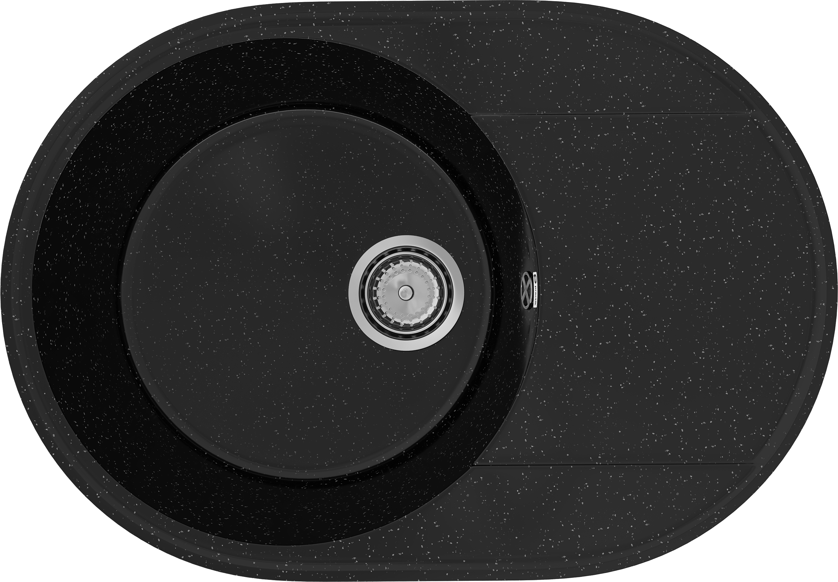 Мойка кухонная Practik PR-M 610-004 черный оникс
