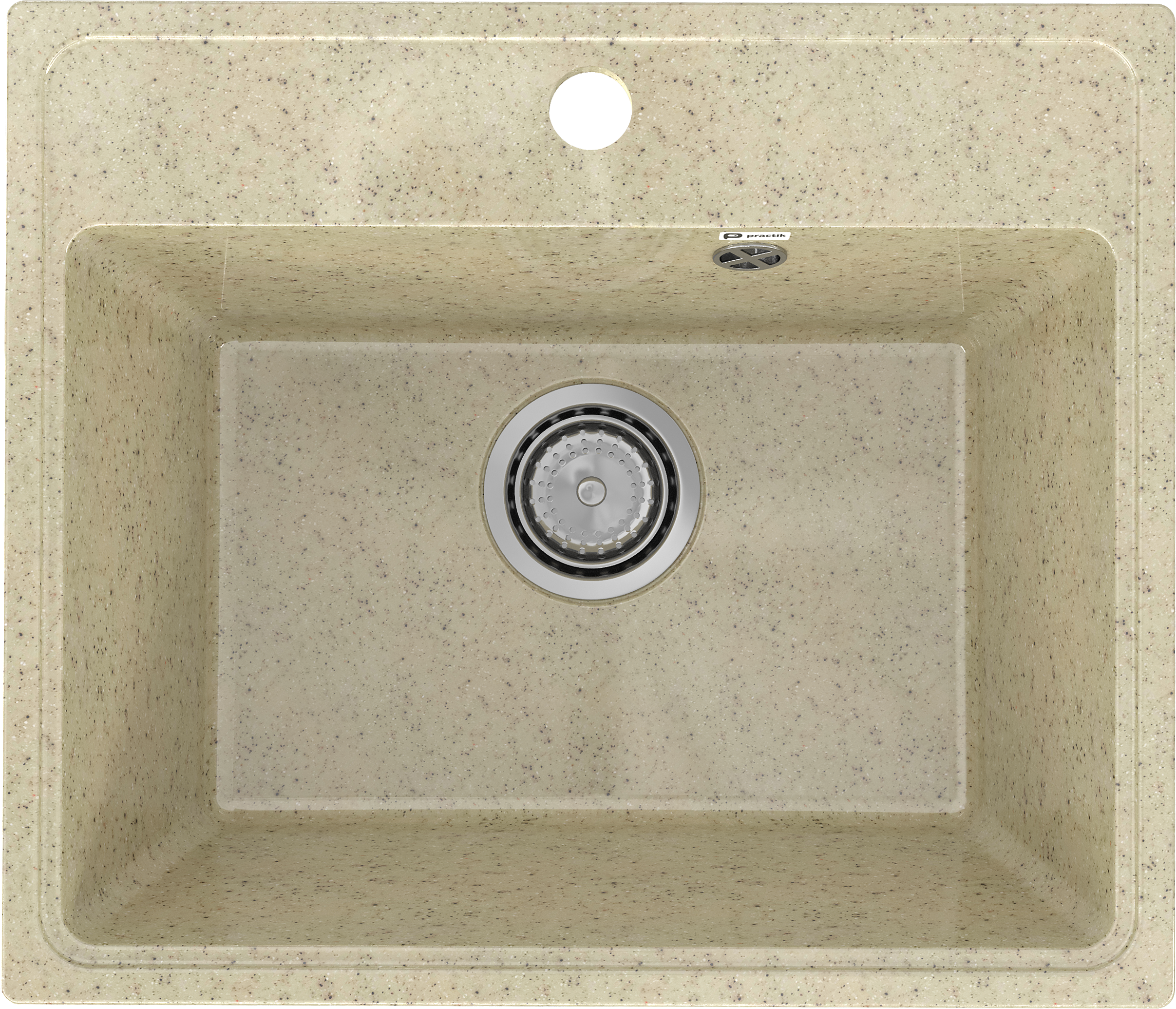 Мойка кухонная Practik PR-M 490-002 слоновая кость