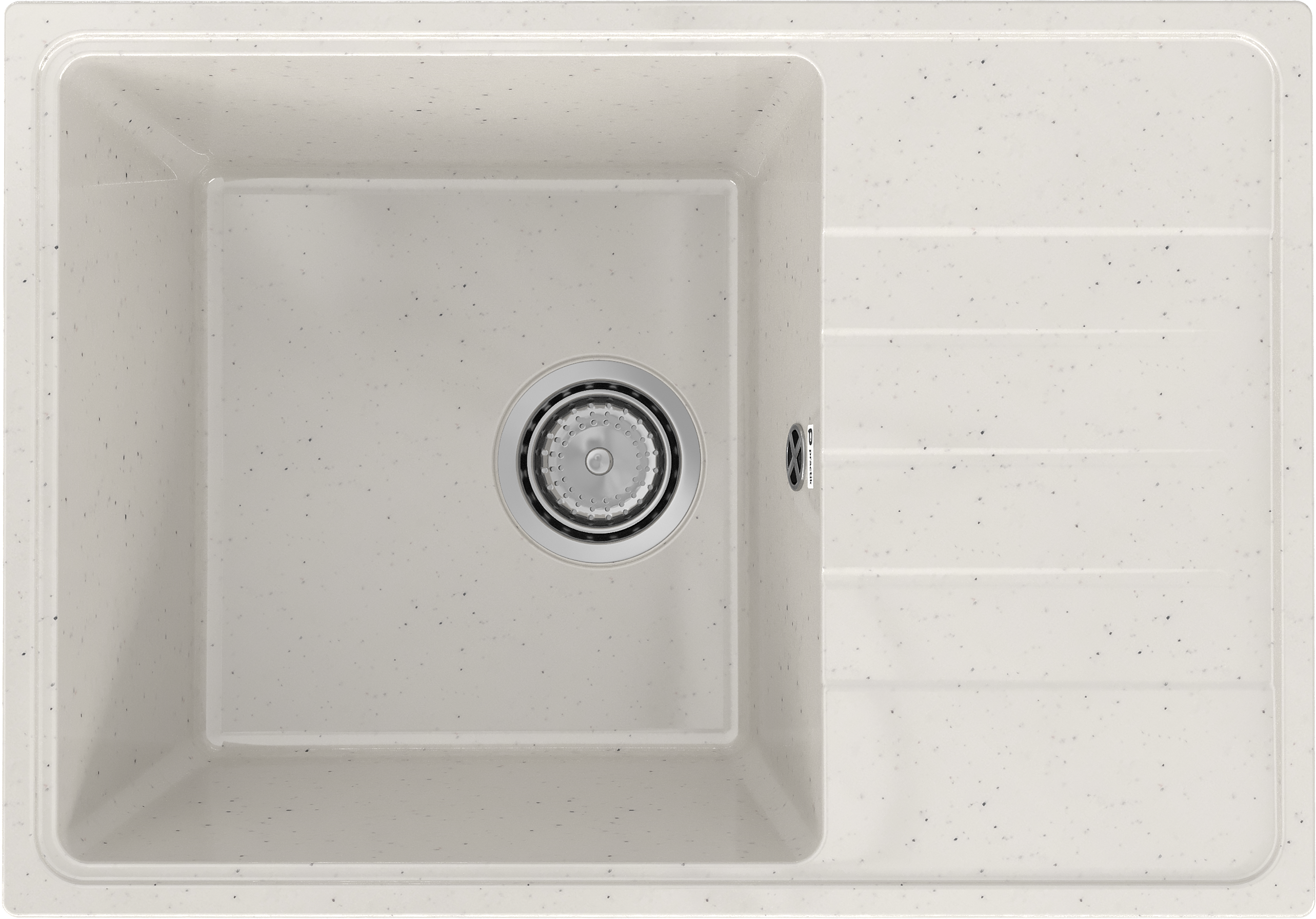 Мойка кухонная Practik PR-M 600-001 белый камень
