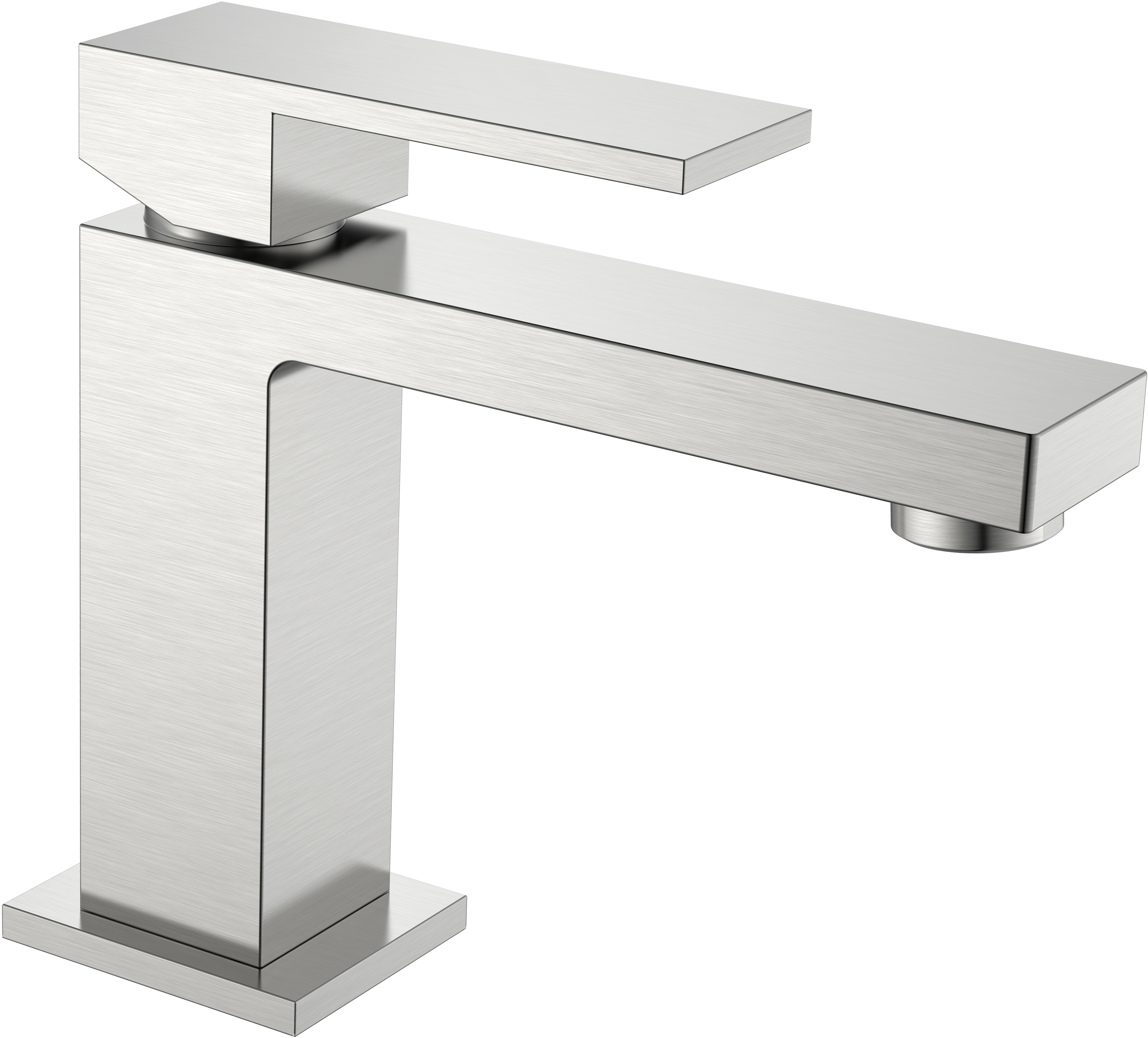 Смеситель для раковины Boheme Qubic 471-NB brushed nickel