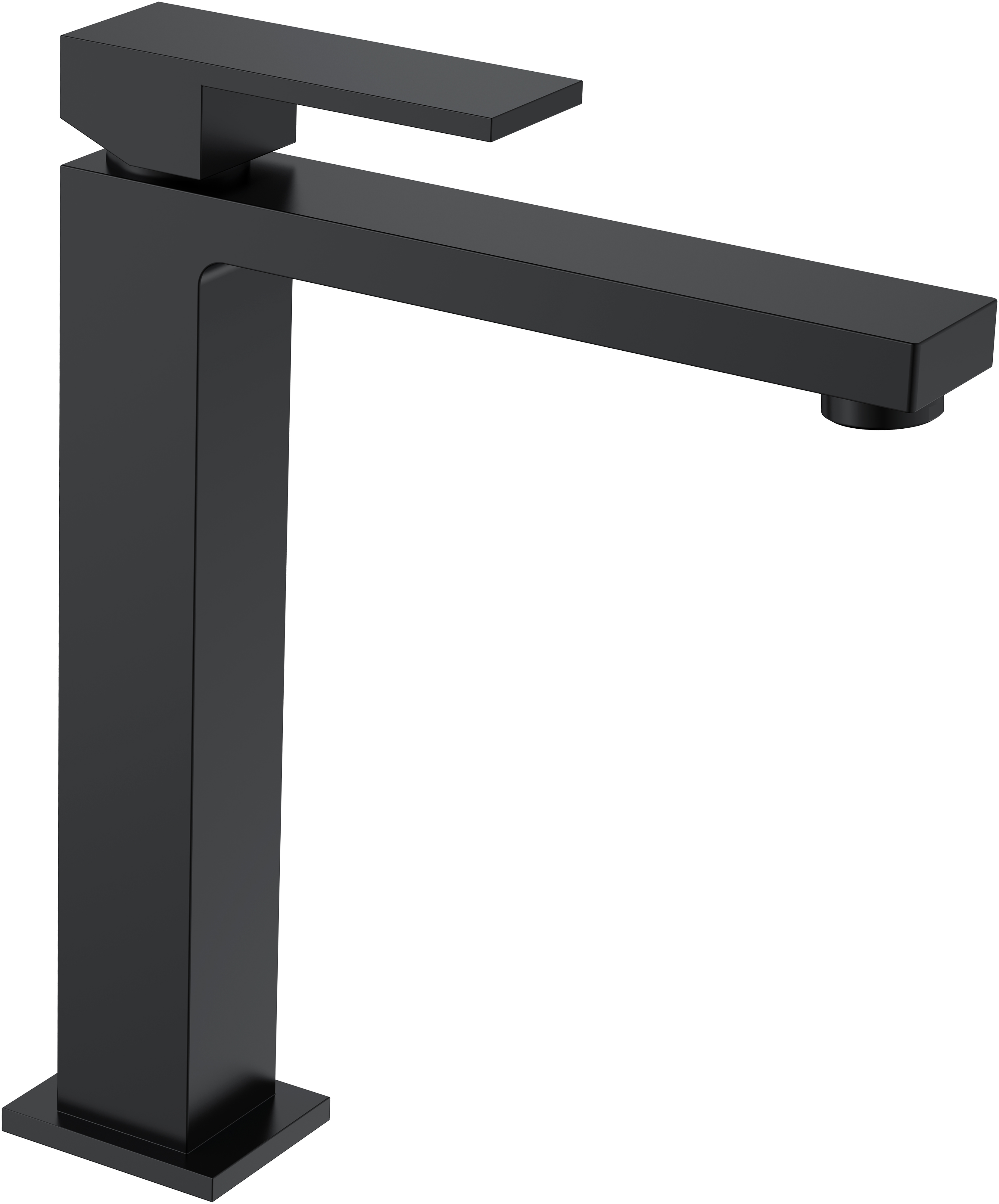 Смеситель для раковины Boheme Qubic 472-B matt black