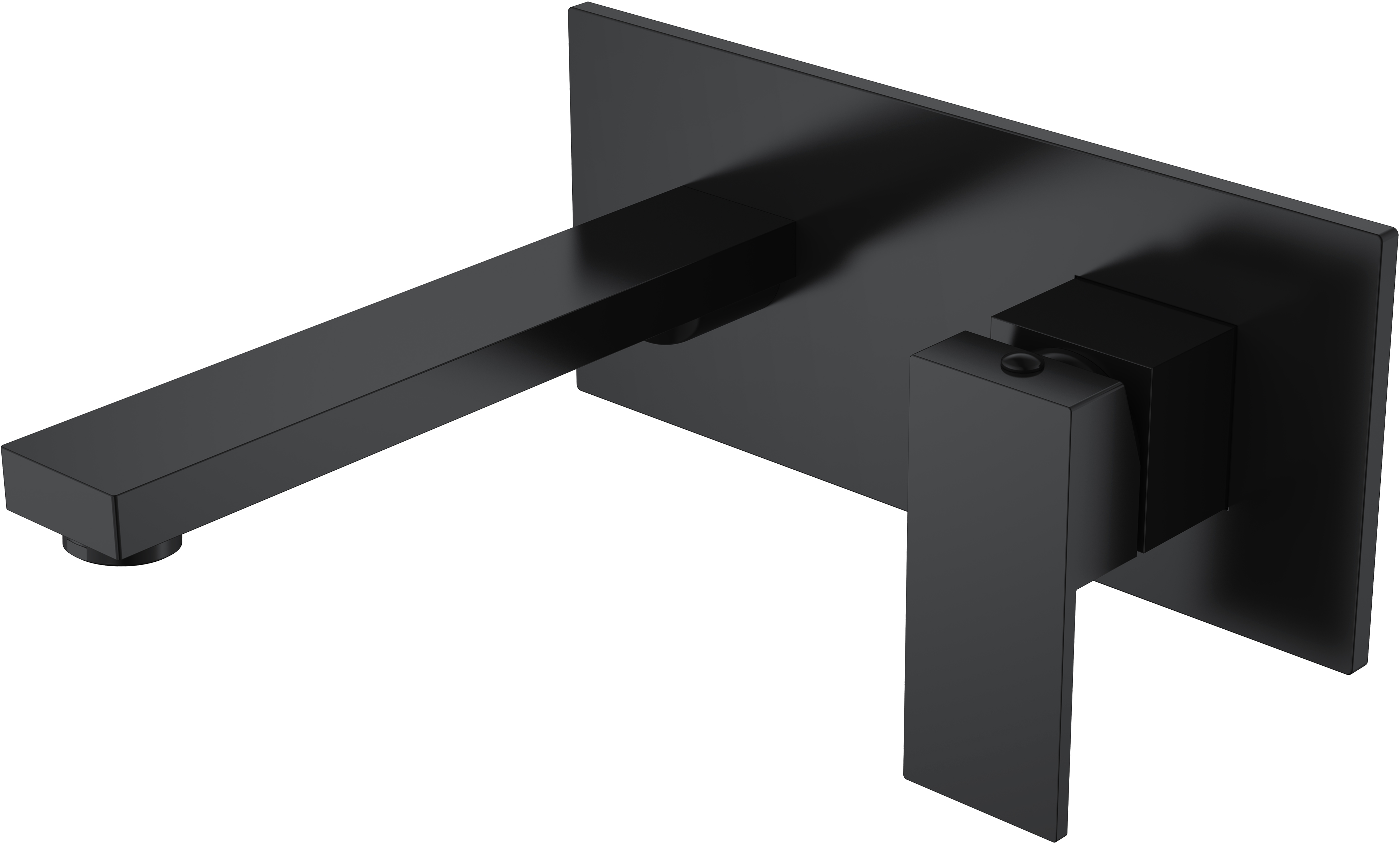 Смеситель для раковины Boheme Qubic 475-B С ВНУТРЕННЕЙ ЧАСТЬЮ, matt black