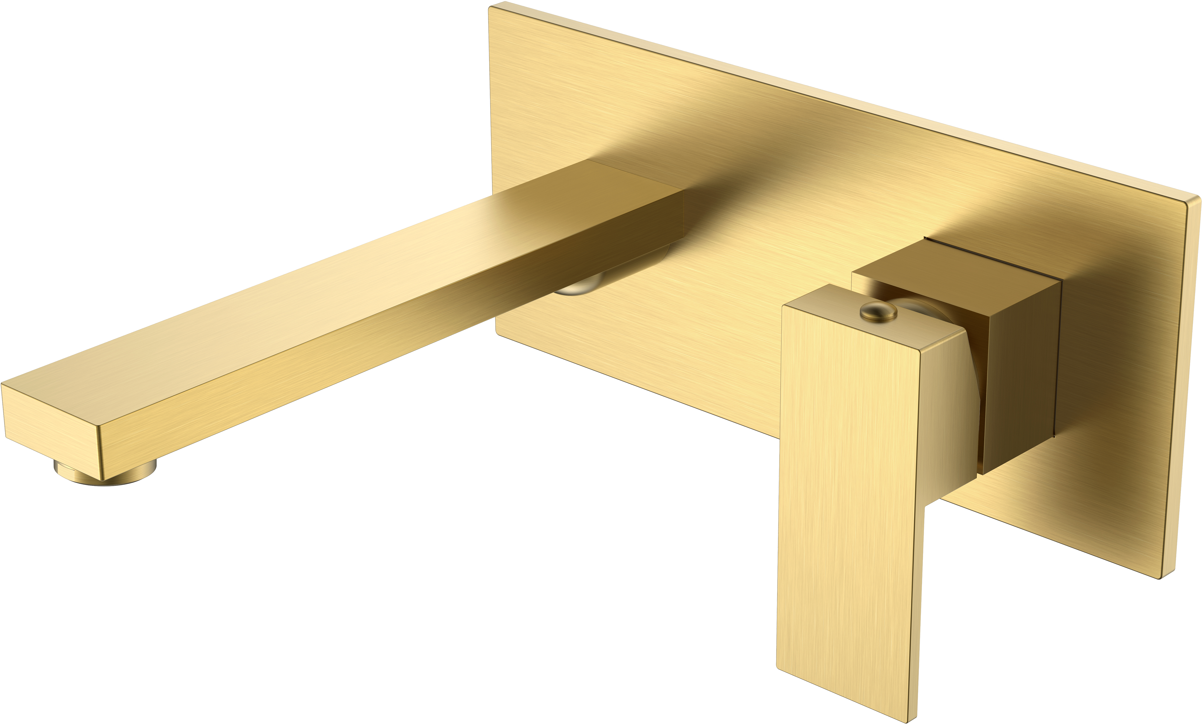 Смеситель для раковины Boheme Qubic 475-MG С ВНУТРЕННЕЙ ЧАСТЬЮ, matt gold