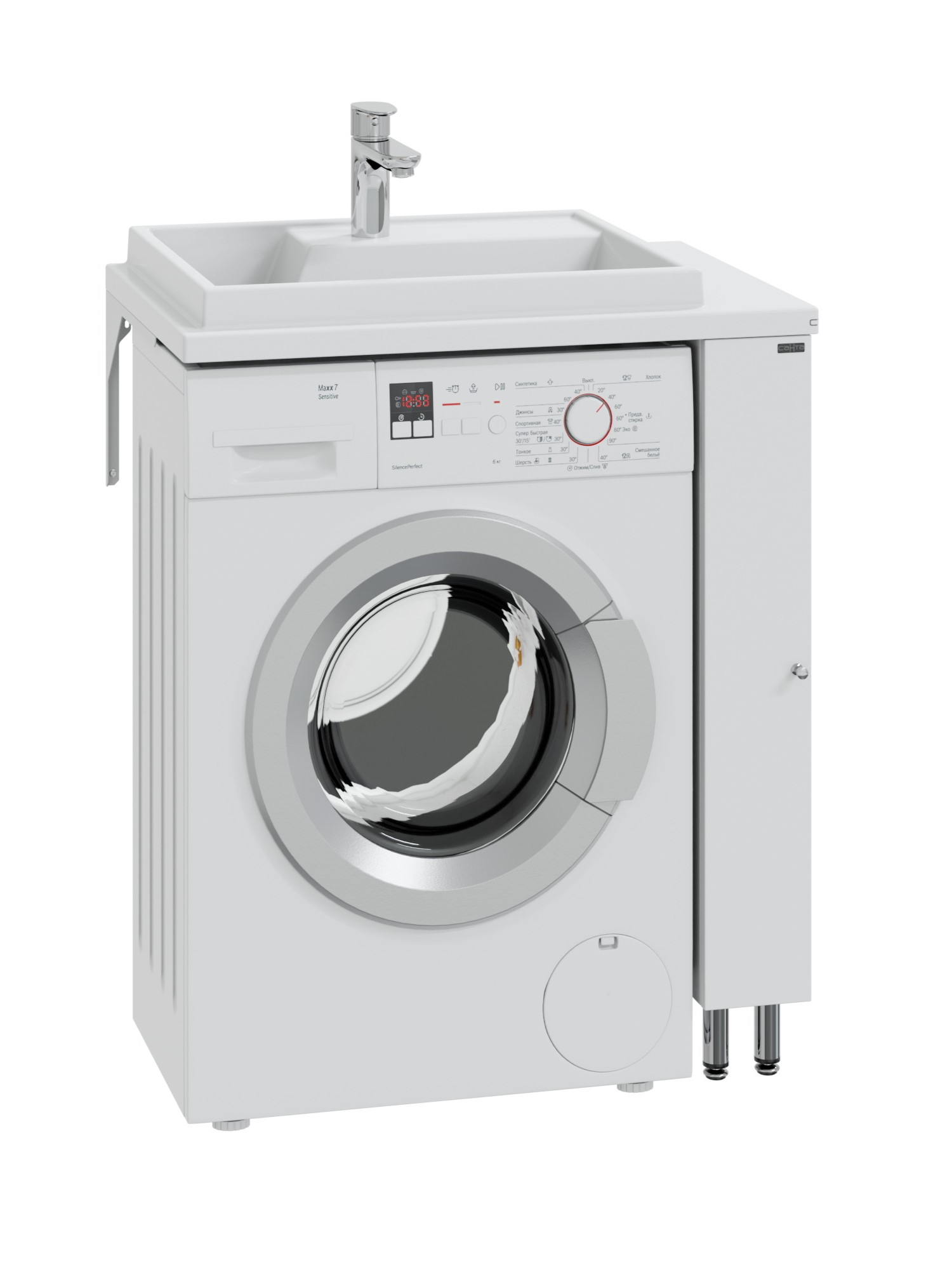 Тумба с раковиной СаНта Луна L 13 под стиральную машину