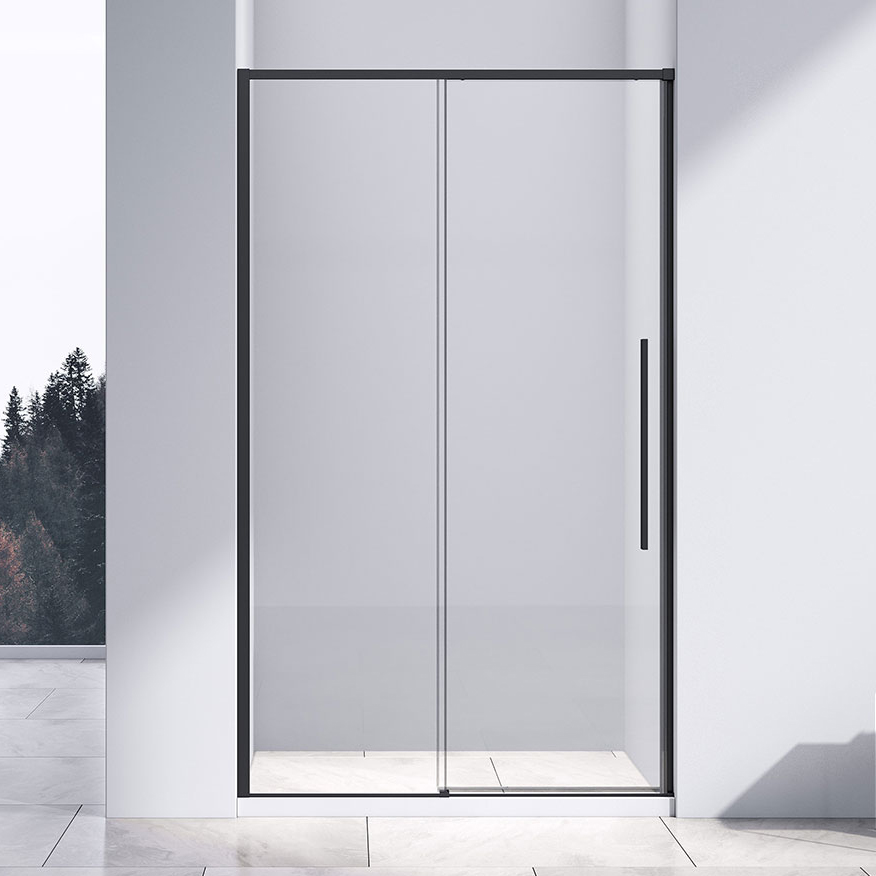 Душевая дверь в нишу Vincea Slim-N VDS-4SN110CLB 110 см, профиль черный