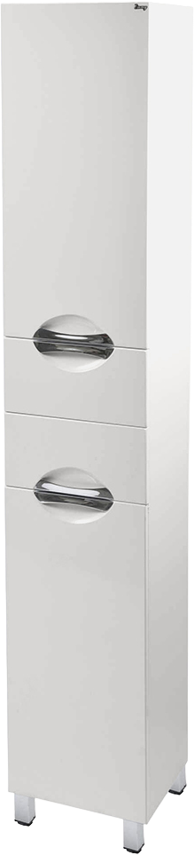 Шкаф-пенал для ванной Emmy Милли 35 L с бельевой корзиной