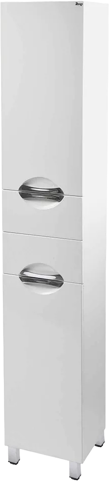 Шкаф-пенал для ванной Emmy Милли 40 L с бельевой корзиной