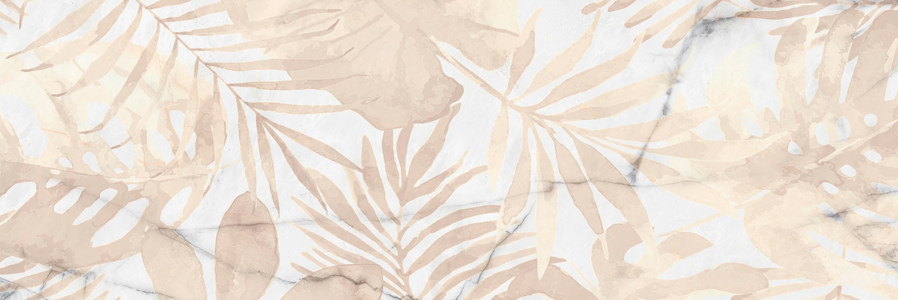 Декор Керамин Илиада 3Д глянцевый, ректифицированный, 30x90 бежевый