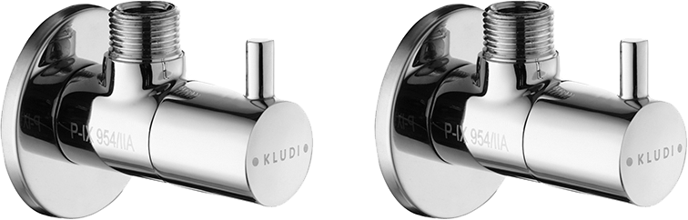 Комплект вентилей Kludi 1584505-00 угловой