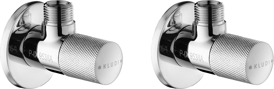 Комплект вентилей Kludi 1584605-00 угловой