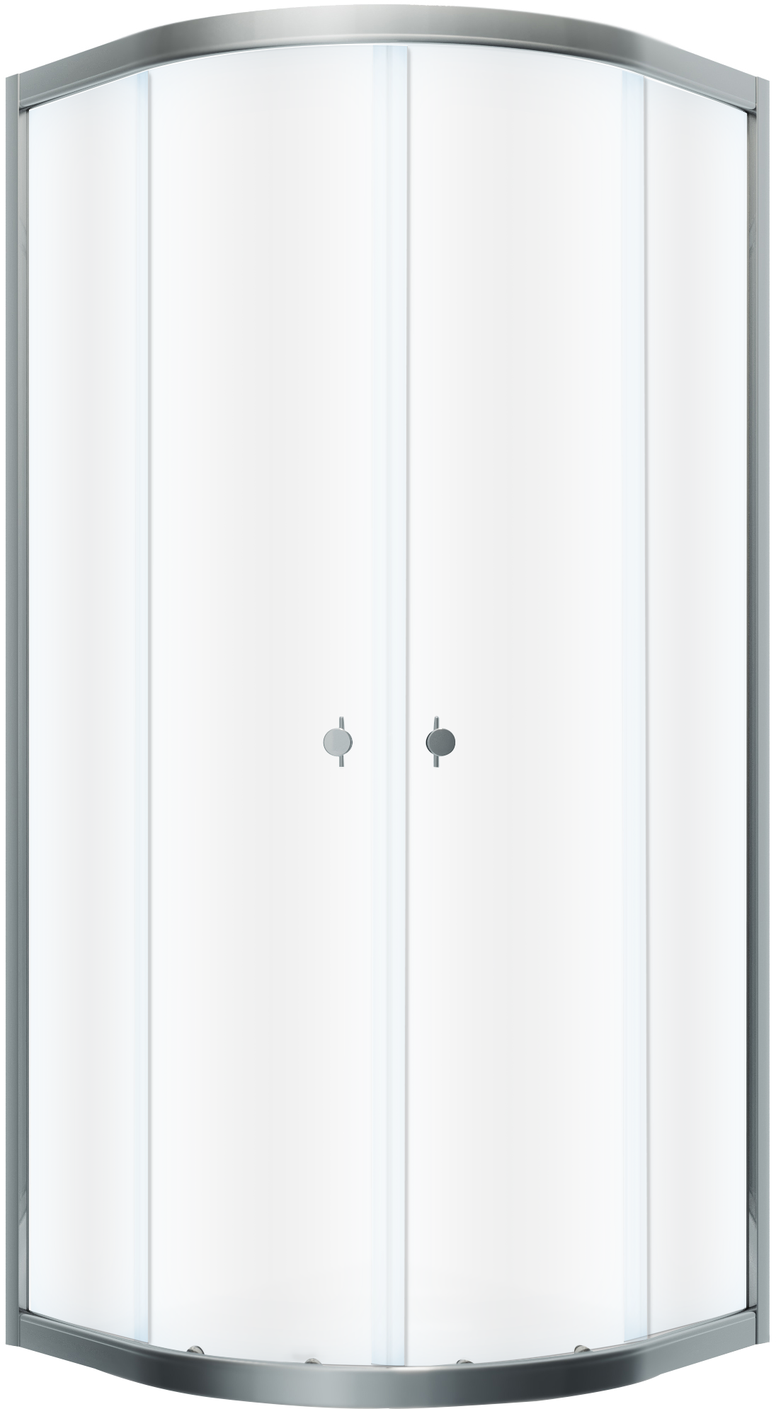 Душевой уголок Triton Альфа -Хром 80x80, стекло прозрачное