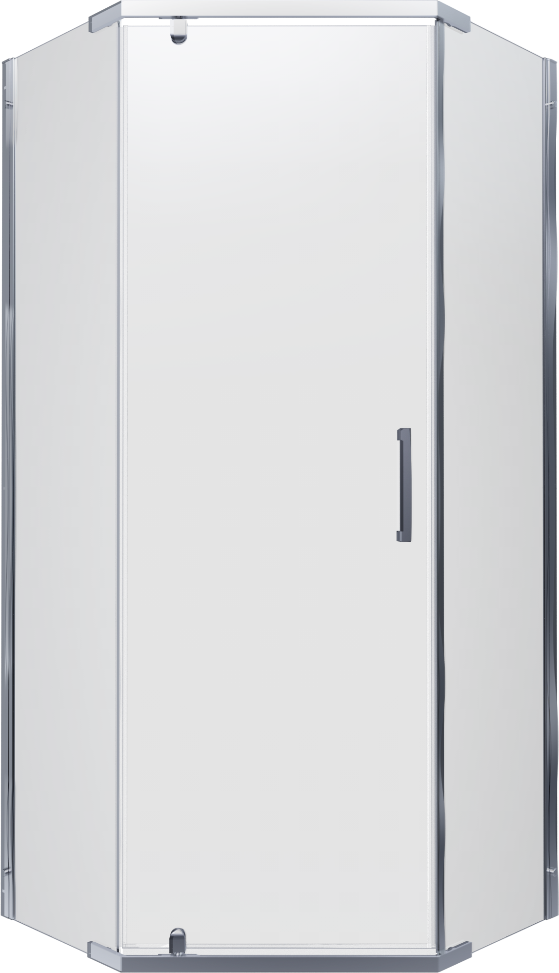 Душевой уголок Triton Дека -Хром 100х100, стекло прозрачное