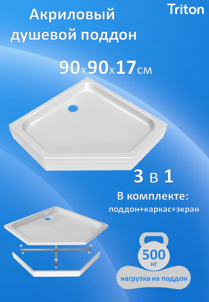 Поддон для душа Triton ПД28 90х90