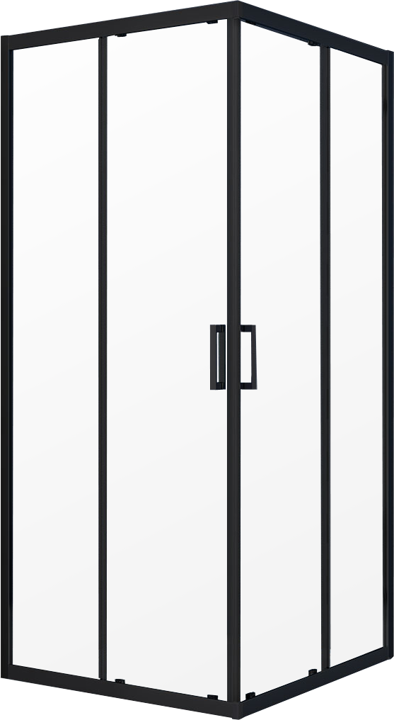 Душевой уголок Vincea Alpha VSS-3AL900CLB 90x90, профиль черный, стекло прозрачное