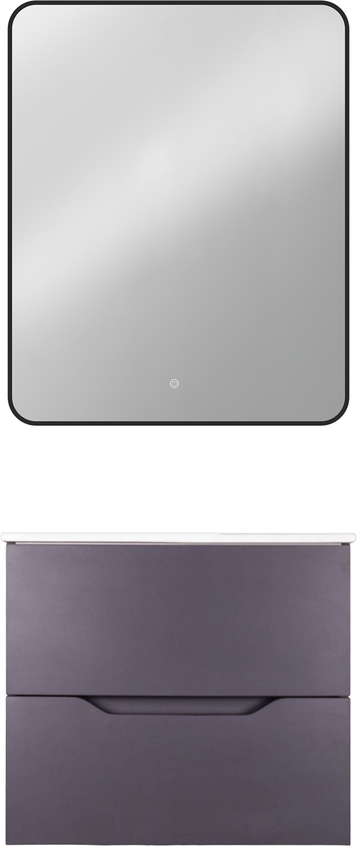 Мебель для ванной комнаты Orange Line 60 графит матовый